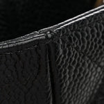 Caviar Quilted Petit Shopping Tote PST Black