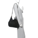Suede Micro GG Calfskin B Medium Shoulder Bag  Arabella Black