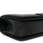 Calfskin Quilted Medium Boy Flap So Black