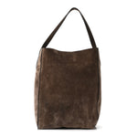Suede Calfskin Frida Tote Brown