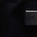 Metallic Caviar Quilted Mini Chanel 25 Handbag Dark Blue