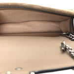 GG Supreme Monogram Super Mini Dionysus Shoulder Bag Taupe
