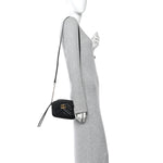 Calfskin Matelasse Mini GG Marmont Chain Shoulder Bag Black