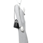 Patent Cannage Mini Lady Dior Black