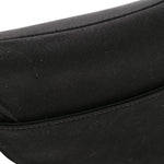 Satin Crystal Mini Saddle Bag Black