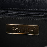 Goatskin Quilted Large Chanel 19 Flap Navy Blue