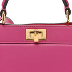 Shiny Nappa Petite Peekaboo I SEE U Satchel Ciclamino Pilar