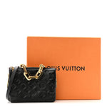 Lambskin Embossed Monogram Coussin BB Black