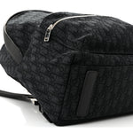 Oblique Calfskin Rider Backpack Black
