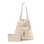 Lambskin Matelasse Monogram Large Jamie 4.3 Pochon Crema Soft