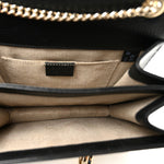 Dollar Calfskin Small Interlocking G Shoulder Bag Black