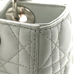 Lambskin Cannage Medium Lady Dior Green