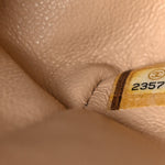 Caviar Quilted Jumbo Double Flap Beige