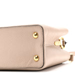 Taurillon Snakeskin Capucines PM Galet