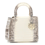 Niloticus Crocodile Himalaya Medium Lady Dior Latte