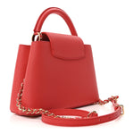 LV X TM Taurillon Cerises Capucines BB Rouge