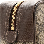 GG Supreme Monogram Web Small Ophidia Shoulder Bag Brown