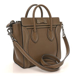 Drummed Calfskin Nano Luggage Souris