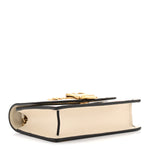 Textured Calfskin Valentine's Day Super Mini Sylvie Chain Shoulder Bag Ivory