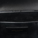 Patent Matelasse Monogram June Box Bag Black