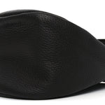 Grained Calfskin Small Slouchy Banana Bag Dark Brown