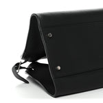 Matte Grained Calfskin EW Margaux Black