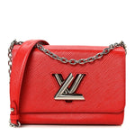 Epi Twist Shoulder Bag MM Coquelicot