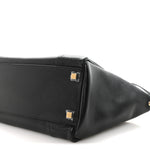 Supple Shiny Lambskin Luggage Black