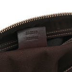 GG Supreme Monogram Belt Bag Dark Brown