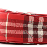Nylon Horseshoe Crossbody Bag Crayon Red