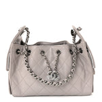 Caviar Quilted Mini Chanel 25 Handbag Dark Grey