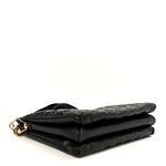 Lambskin Embossed Monogram Coussin MM Black
