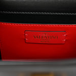 Calfskin Mini VSling Top Handle Bag Black