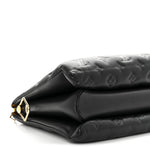 Lambskin Embossed Monogram Coussin MM Black