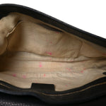 Pebbled Calfskin Medium Soho Flap Crossbody Black