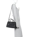 Natural Grain Small Bayswater Satchel Black