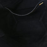 Soft Grained Calfskin Sangle Bucket Bag Navy Blue
