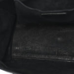 Calfskin Crocodile Embossed Small Monogram Cabas Black