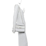 Nappa Medium Rockstud Spike Shoulder Bag Pastel Grey