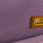 Lambskin Quilted Mini Square Flap Purple