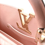 Mink Calfskin Goatskin Capucines Mini Rosewater Pink