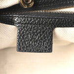 Pebbled Calfskin Medium Soho Chain Shoulder Bag Black