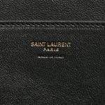 Suede Large Cassandre Pouch On Chain Caramel Cognac