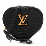 Calfskin New Wave Heart Bag Black