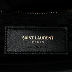 Grain De Poudre Matelasse Chevron Monogram Shopping Bag Black