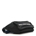 Recycled Sport Nylon Logo Embroidered Wheel Beltpack Black