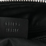 Techno Canvas Selleria Calfskin Web Small Flat Messenger Bag Black