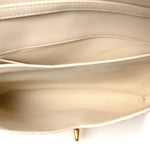 Nappa Intrecciato Knot Lock Top Handle Crossbody Bag Sea Salt