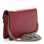 Calfskin Super Mini Dionysus Shoulder Bag Hibiscus Red