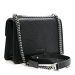 Quilted Nappa Smooth Calfskin Serpenti Forever Diamond Blast Shoulder Bag Black